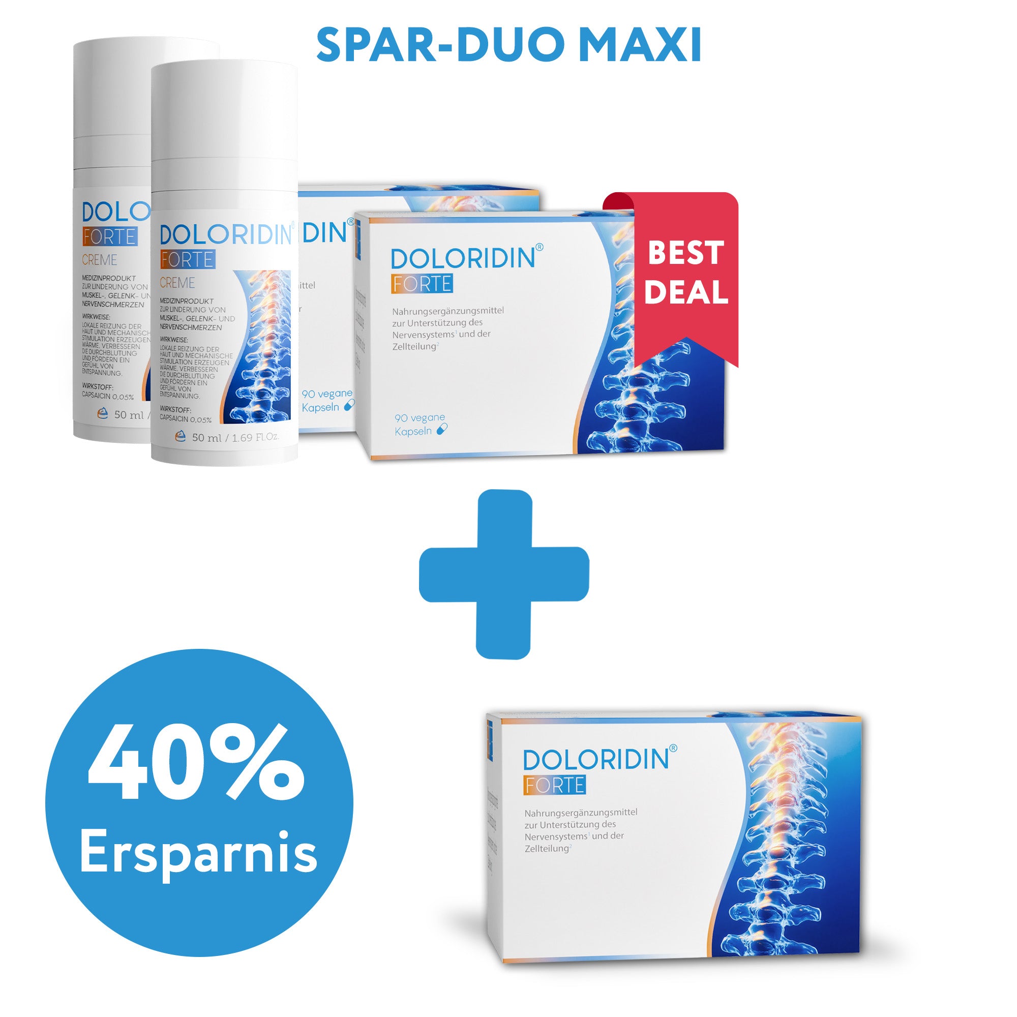 Doloridin® FORTE Kapseln mit UMP + Doloridin® FORTE Creme